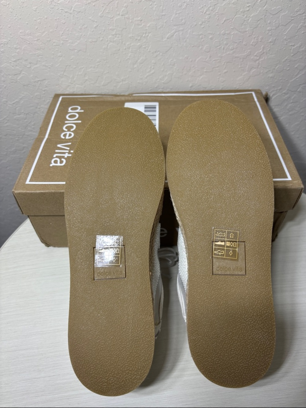 Dolce Vita Notice Espadrille Bead Mesh
Sneakers - White/Ivory - NIB Size 6.5 - Picture 8 of 9